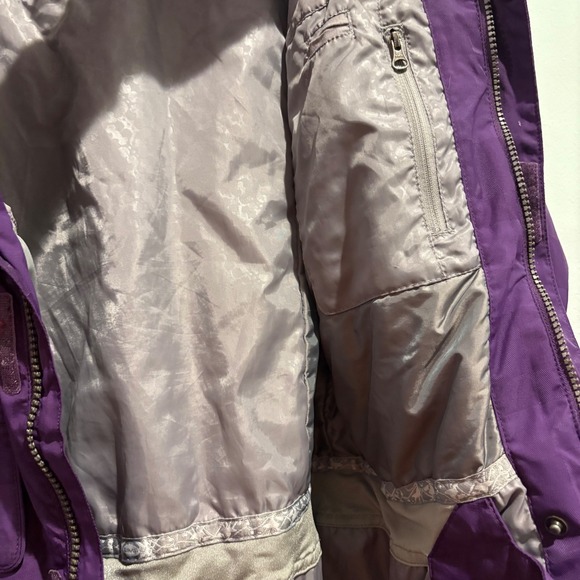 SIMS Snowboarding Women's Jacket Small Purple Checkered Y2K Ski Snow Coat - Picture 13 of 16
